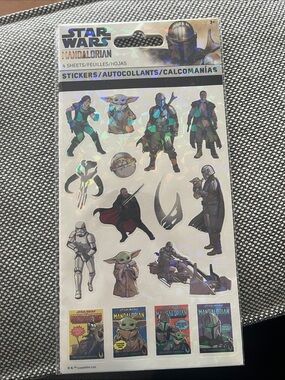 Star Wars Mandalorian Holographic Sticker Sheet
